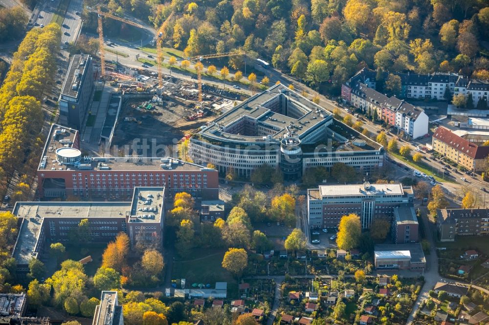 Luftaufnahme Dortmund - Baustelle zum Neubau einer Mehrfamilienhaus-Wohnanlage der Vivawest Wohnen GmbH in Dortmund im Bundesland Nordrhein-Westfalen, Deutschland