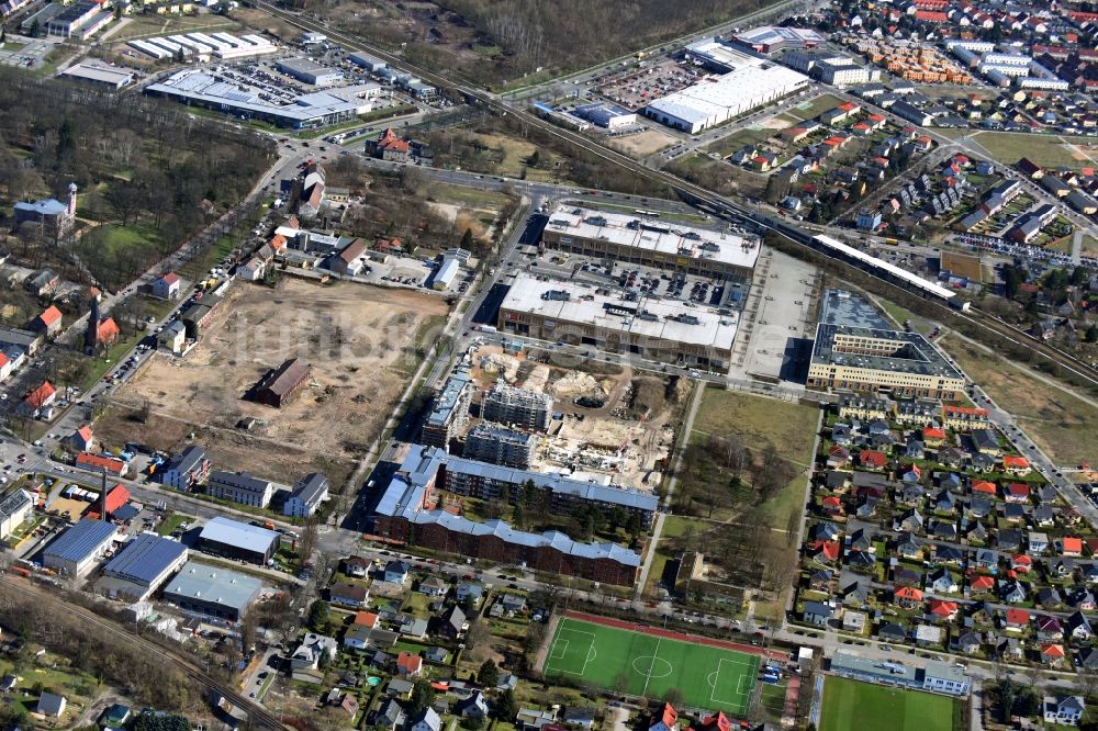 Luftbild Berlin - Baustelle zum Neubau einer Mehrfamilienhaus-Wohnanlage Weißenhöher Straße - Arno-Phillipstal-Straße der Bonava Deutschland GmbH im Stadtteil Kaulsdorf in Berlin