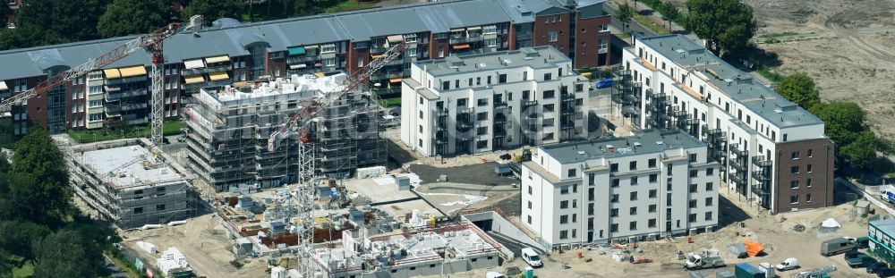 Berlin aus der Vogelperspektive: Baustelle zum Neubau einer Mehrfamilienhaus-Wohnanlage Weißenhöher Straße - Arno-Phillipstal-Straße der Bonava Deutschland GmbH im Stadtteil Kaulsdorf in Berlin