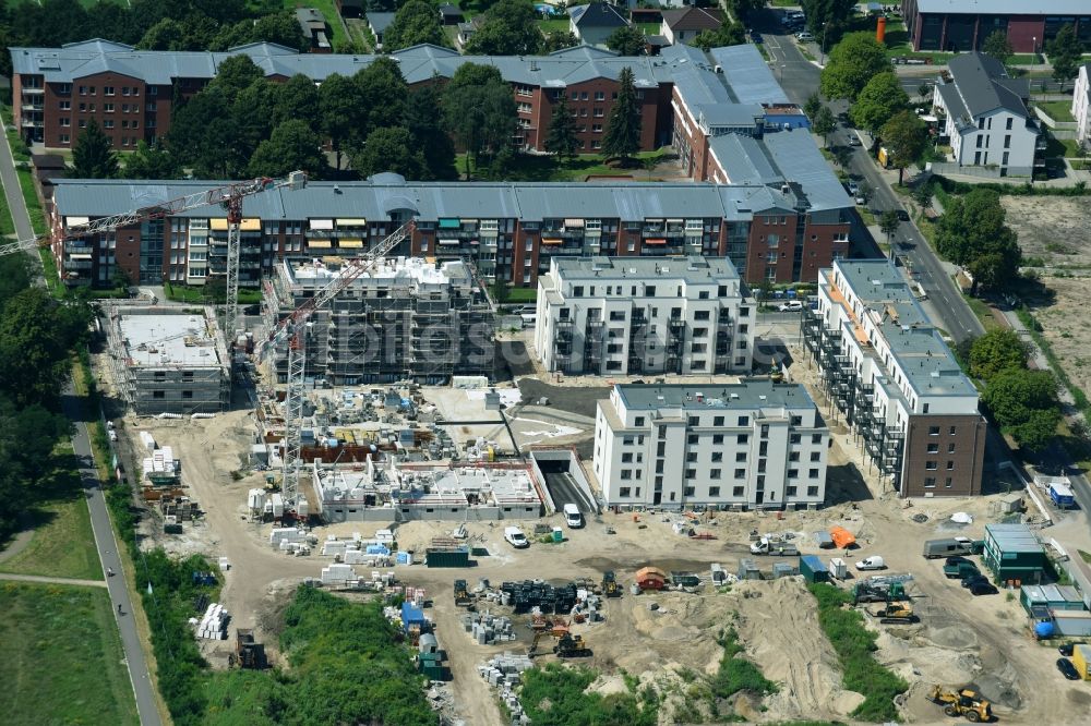 Luftbild Berlin - Baustelle zum Neubau einer Mehrfamilienhaus-Wohnanlage Weißenhöher Straße - Arno-Phillipstal-Straße der Bonava Deutschland GmbH im Stadtteil Kaulsdorf in Berlin