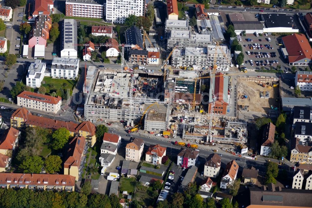 Luftbild Göttingen - Baustelle zum Neubau von Mehrfamilienhäusern im Sartoriusquartier in Göttingen im Bundesland Niedersachsen, Deutschland