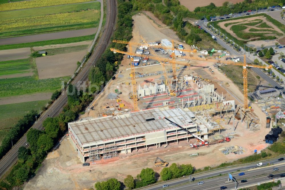 Luftbild Offenbach am Main - Baustelle zum Neubau Mercedes- Benz-Niederlassung Rhein-Main in Offenbach am Main im Bundesland Hessen