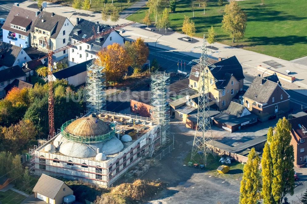 Luftaufnahme Hamm - Baustelle zum Neubau der Moschee in Hamm im Bundesland Nordrhein-Westfalen