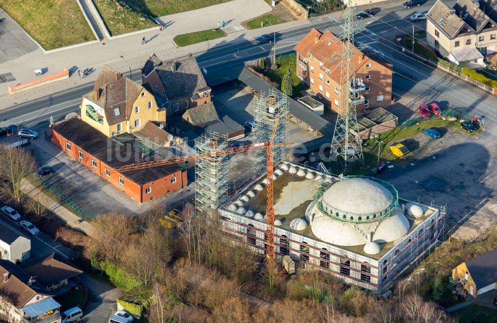 Luftaufnahme Hamm - Baustelle zum Neubau der Moschee in Hamm im Bundesland Nordrhein-Westfalen