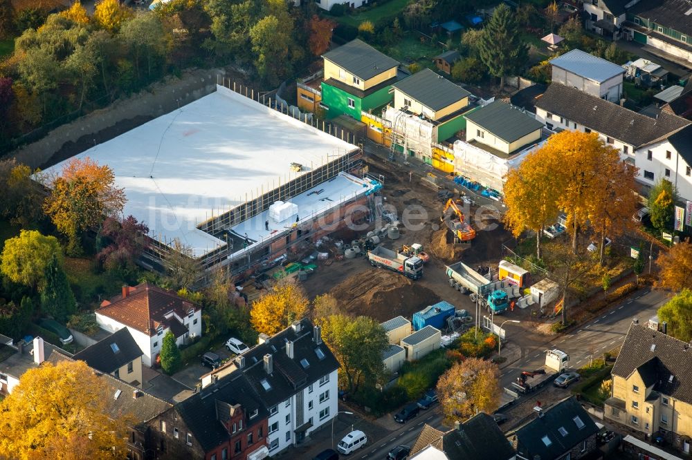 Stockum von oben - Baustelle zum Neubau einer Netto Marken Discount Filiale an der Hörder Straße in Stockum im Bundesland Nordrhein-Westfalen