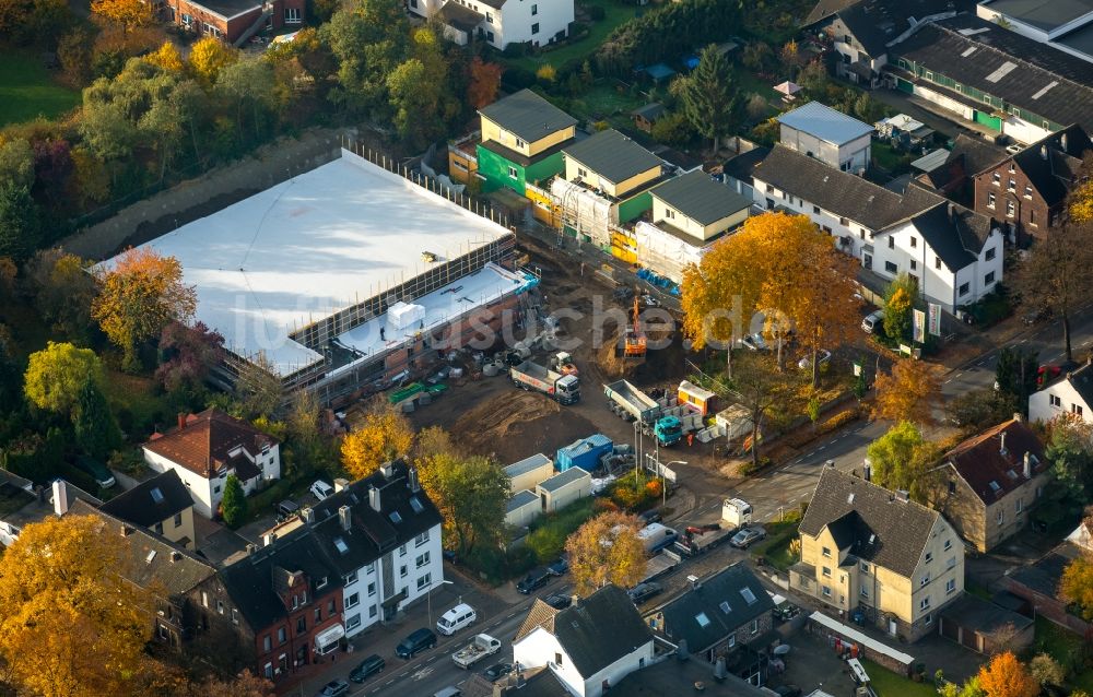 Stockum aus der Vogelperspektive: Baustelle zum Neubau einer Netto Marken Discount Filiale an der Hörder Straße in Stockum im Bundesland Nordrhein-Westfalen