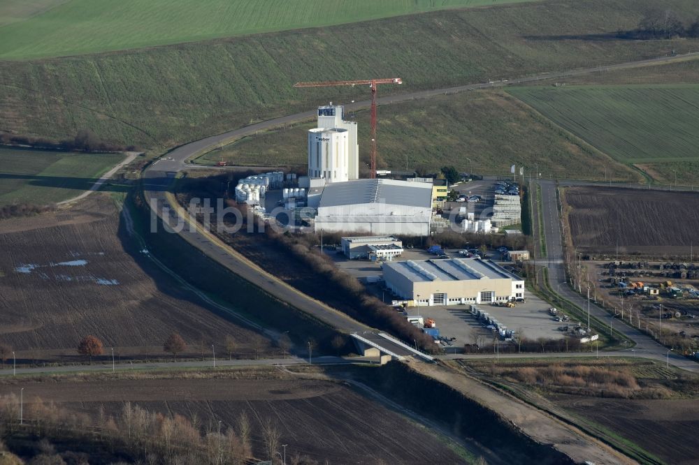 Luftbild Herzfelde - Baustelle zum Neubau der OU Ortsumgehung der Bundesstraße B 1n Herzfelde im Bundesland Brandenburg