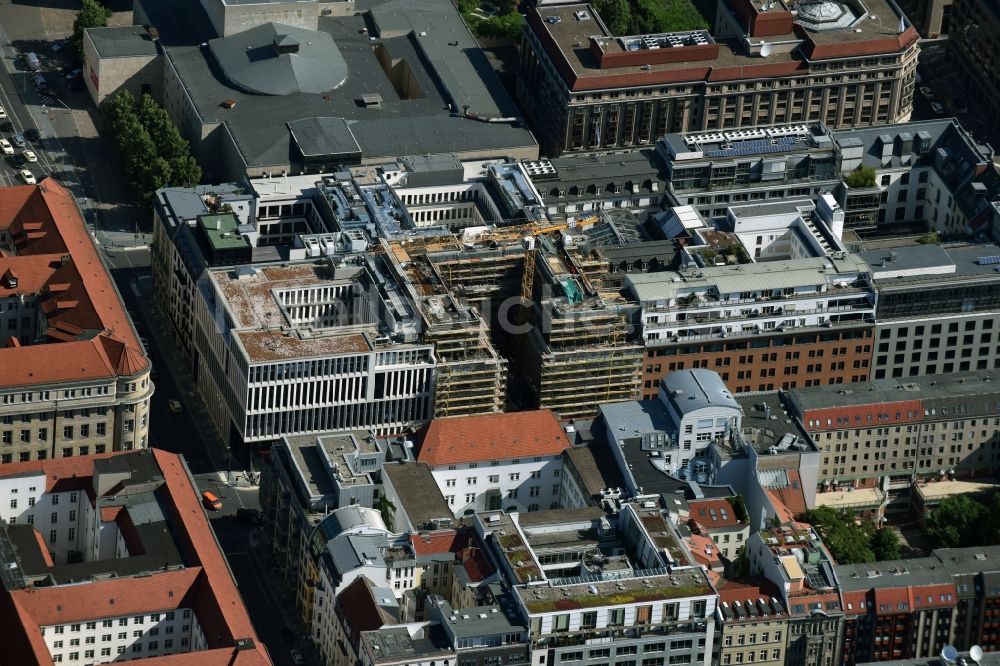 Berlin aus der Vogelperspektive: Baustelle zum Neubau des „Palais Varnhagen“ in Berlin