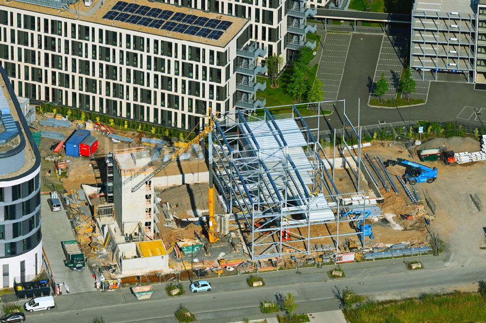 Luftbild Köln - Baustelle zum Neubau des Parkhauses in Köln im Bundesland Nordrhein-Westfalen, Deutschland