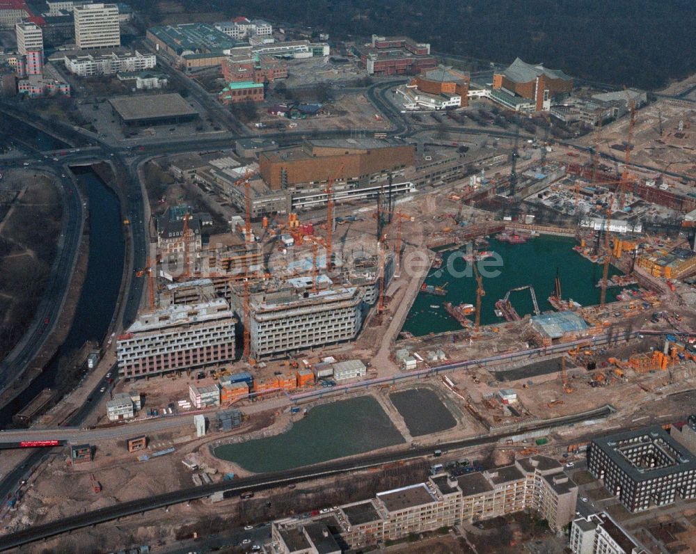 Berlin von oben - Baustelle zum Neubau des Potsdamer Platzes in Berlin