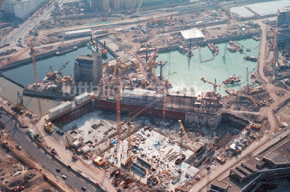 Berlin von oben - Baustelle zum Neubau des Potsdamer Platzes in Berlin