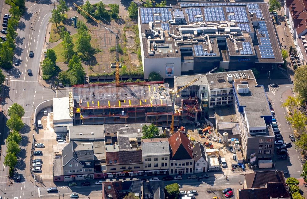 Luftaufnahme Hamm - Baustelle zum Neubau eines Pressehauses der Zeitung Westfälischer Anzeiger in Hamm im Bundesland Nordrhein-Westfalen