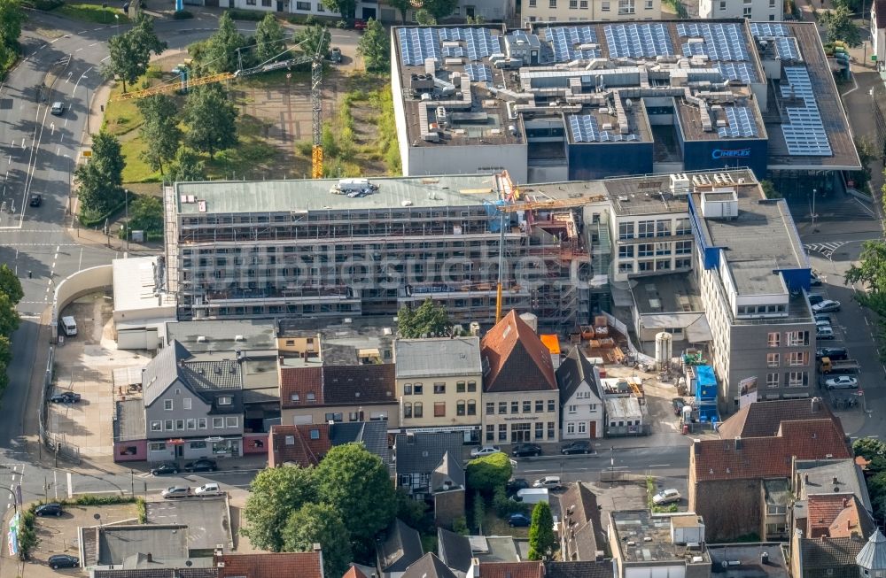 Hamm von oben - Baustelle zum Neubau eines Pressehauses der Zeitung Westfälischer Anzeiger in Hamm im Bundesland Nordrhein-Westfalen