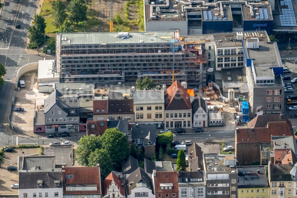 Hamm aus der Vogelperspektive: Baustelle zum Neubau eines Pressehauses der Zeitung Westfälischer Anzeiger in Hamm im Bundesland Nordrhein-Westfalen