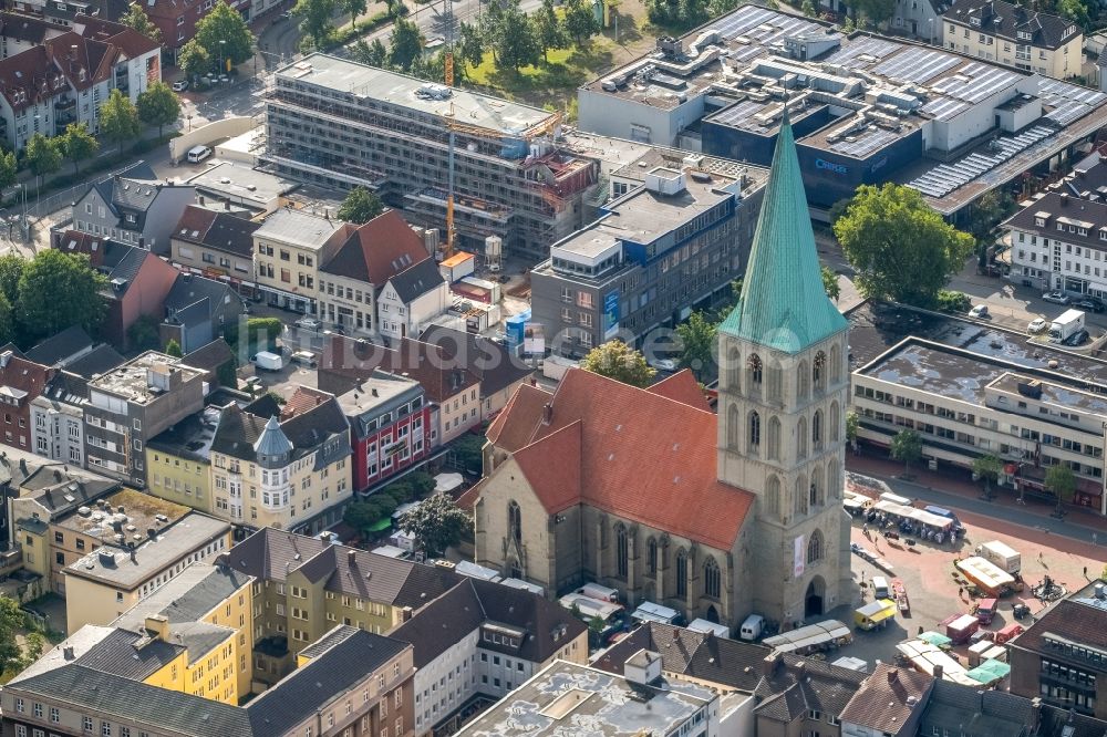 Luftbild Hamm - Baustelle zum Neubau eines Pressehauses der Zeitung Westfälischer Anzeiger in Hamm im Bundesland Nordrhein-Westfalen