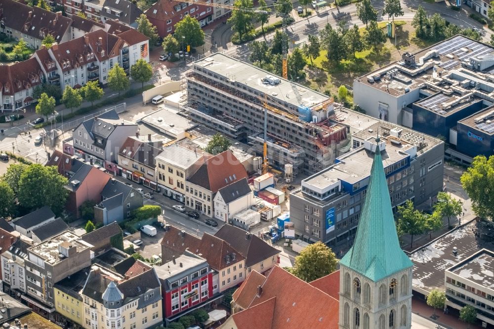 Hamm von oben - Baustelle zum Neubau eines Pressehauses der Zeitung Westfälischer Anzeiger in Hamm im Bundesland Nordrhein-Westfalen