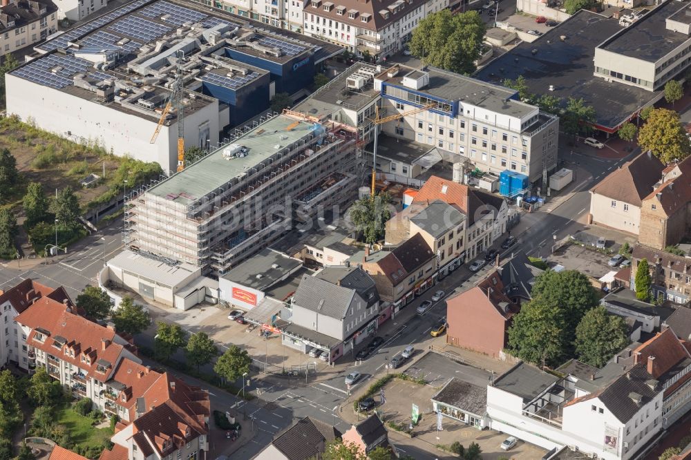 Luftbild Hamm - Baustelle zum Neubau eines Pressehauses der Zeitung Westfälischer Anzeiger in Hamm im Bundesland Nordrhein-Westfalen