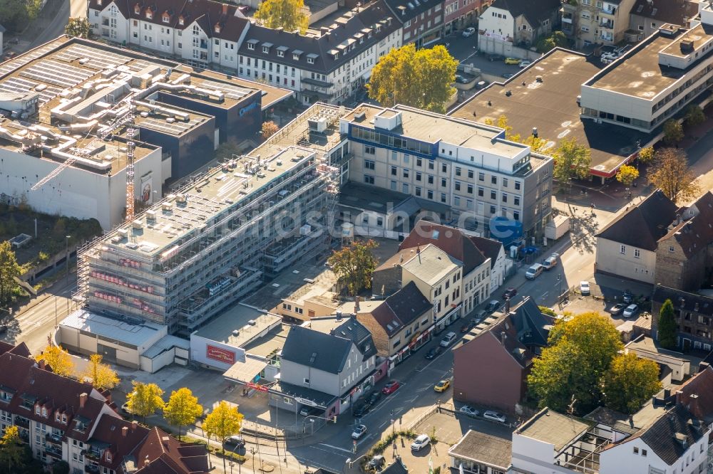 Luftaufnahme Hamm - Baustelle zum Neubau eines Pressehauses der Zeitung Westfälischer Anzeiger in Hamm im Bundesland Nordrhein-Westfalen