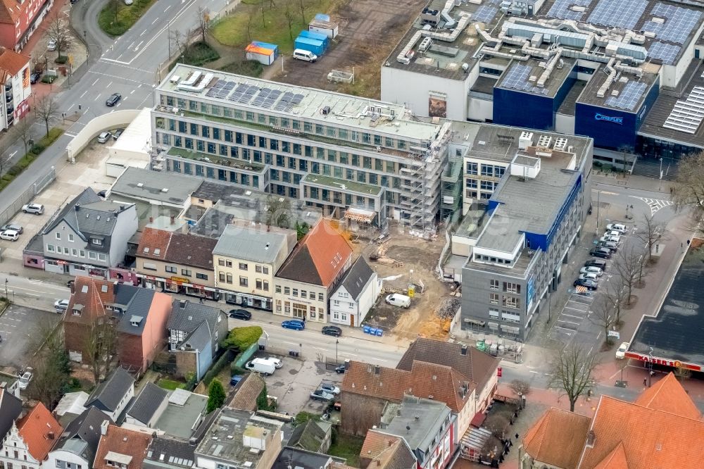 Luftbild Hamm - Baustelle zum Neubau eines Pressehauses der Zeitung Westfälischer Anzeiger in Hamm im Bundesland Nordrhein-Westfalen