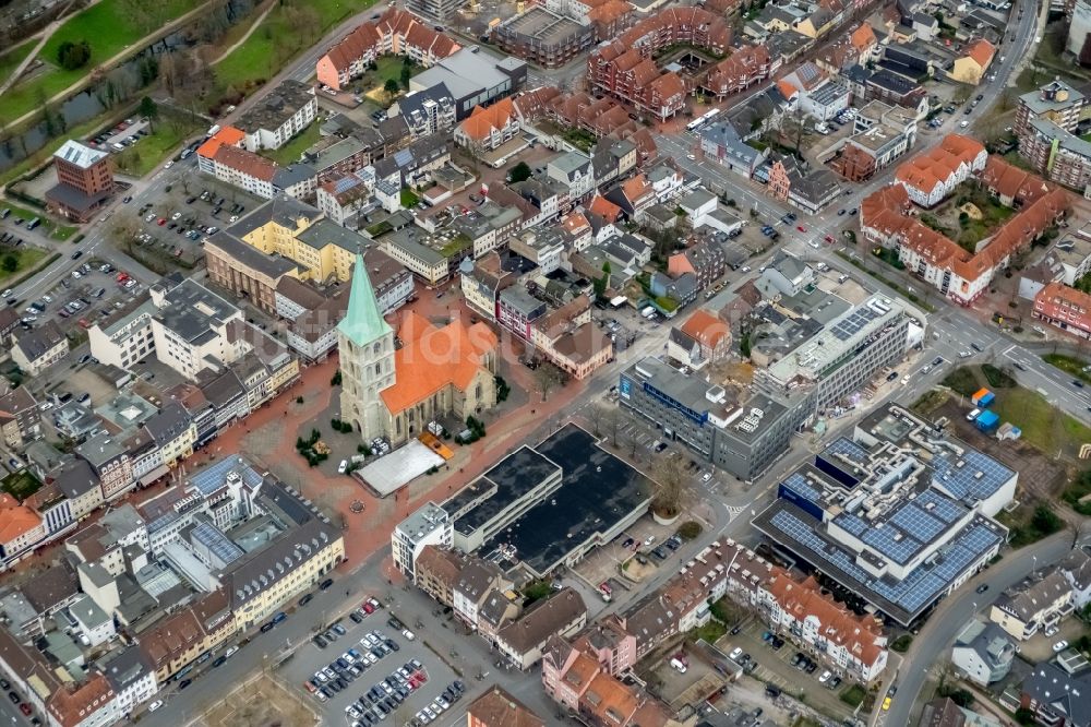 Luftbild Hamm - Baustelle zum Neubau eines Pressehauses der Zeitung Westfälischer Anzeiger in Hamm im Bundesland Nordrhein-Westfalen