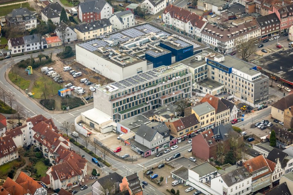 Hamm aus der Vogelperspektive: Baustelle zum Neubau eines Pressehauses der Zeitung Westfälischer Anzeiger in Hamm im Bundesland Nordrhein-Westfalen