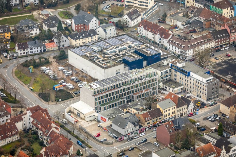 Luftbild Hamm - Baustelle zum Neubau eines Pressehauses der Zeitung Westfälischer Anzeiger in Hamm im Bundesland Nordrhein-Westfalen