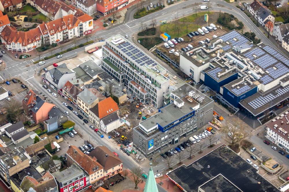 Hamm von oben - Baustelle zum Neubau eines Pressehauses der Zeitung Westfälischer Anzeiger in Hamm im Bundesland Nordrhein-Westfalen