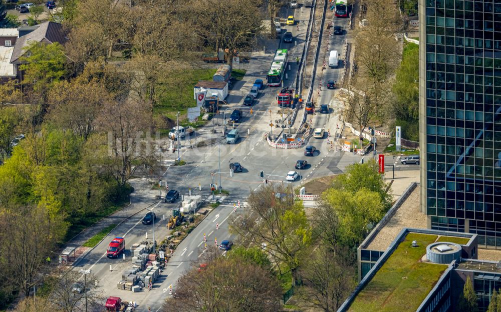 Luftaufnahme Wiemelhausen - Baustelle zum Neubau eines Radweg in Wiemelhausen im Bundesland Nordrhein-Westfalen, Deutschland