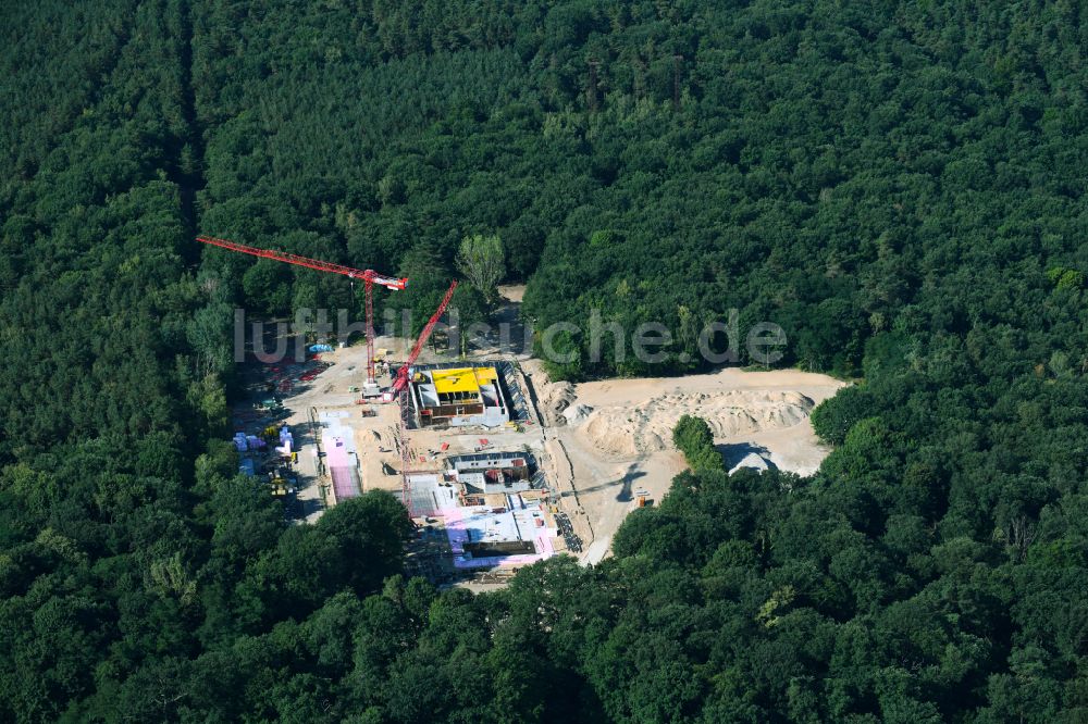 Potsdam aus der Vogelperspektive: Baustelle zum Neubau Regionalzentrale des Deutschen Wetterdienstes (DWD) in Potsdam im Bundesland Brandenburg, Deutschland