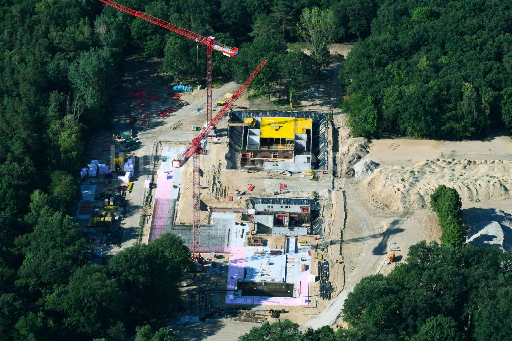 Potsdam von oben - Baustelle zum Neubau Regionalzentrale des Deutschen Wetterdienstes (DWD) in Potsdam im Bundesland Brandenburg, Deutschland