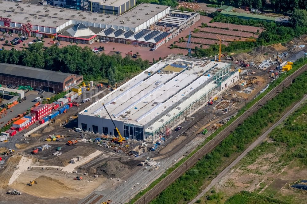 Luftbild Dortmund - Baustelle zum Neubau RRX- Betriebswerk an der Bornstraße durch die dechant hoch- und ingenieurbau gmbh in Dortmund im Bundesland Nordrhein-Westfalen