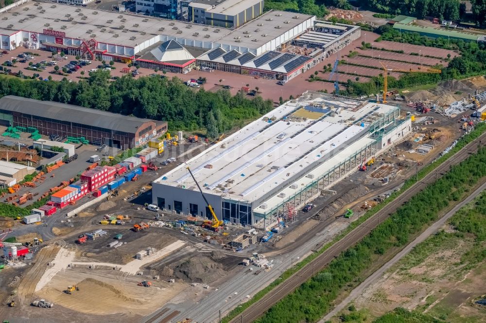 Luftaufnahme Dortmund - Baustelle zum Neubau RRX- Betriebswerk an der Bornstraße durch die dechant hoch- und ingenieurbau gmbh in Dortmund im Bundesland Nordrhein-Westfalen