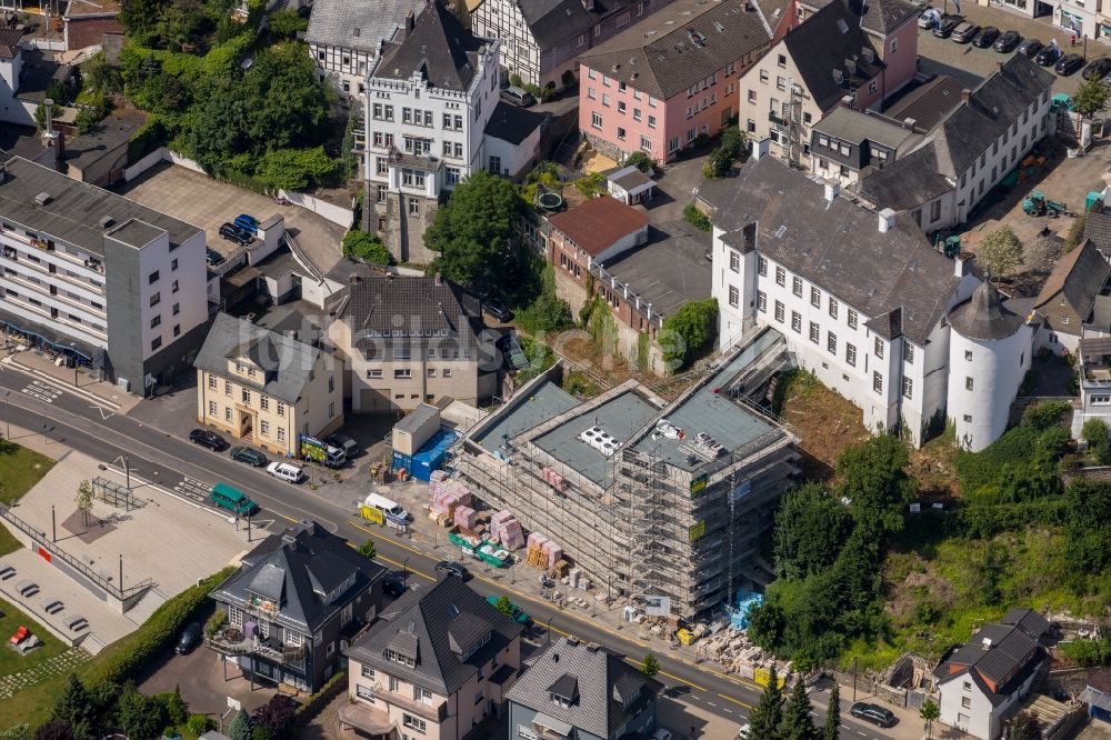 Arnsberg von oben - Baustelle zum Neubau des Sauerland-Museum an der Ruhrstraße in Arnsberg im Bundesland Nordrhein-Westfalen, Deutschland