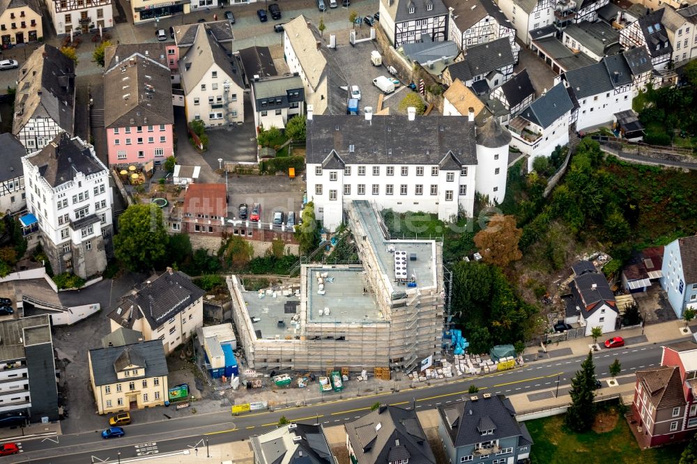 Arnsberg von oben - Baustelle zum Neubau des Sauerland-Museum an der Ruhrstraße in Arnsberg im Bundesland Nordrhein-Westfalen, Deutschland