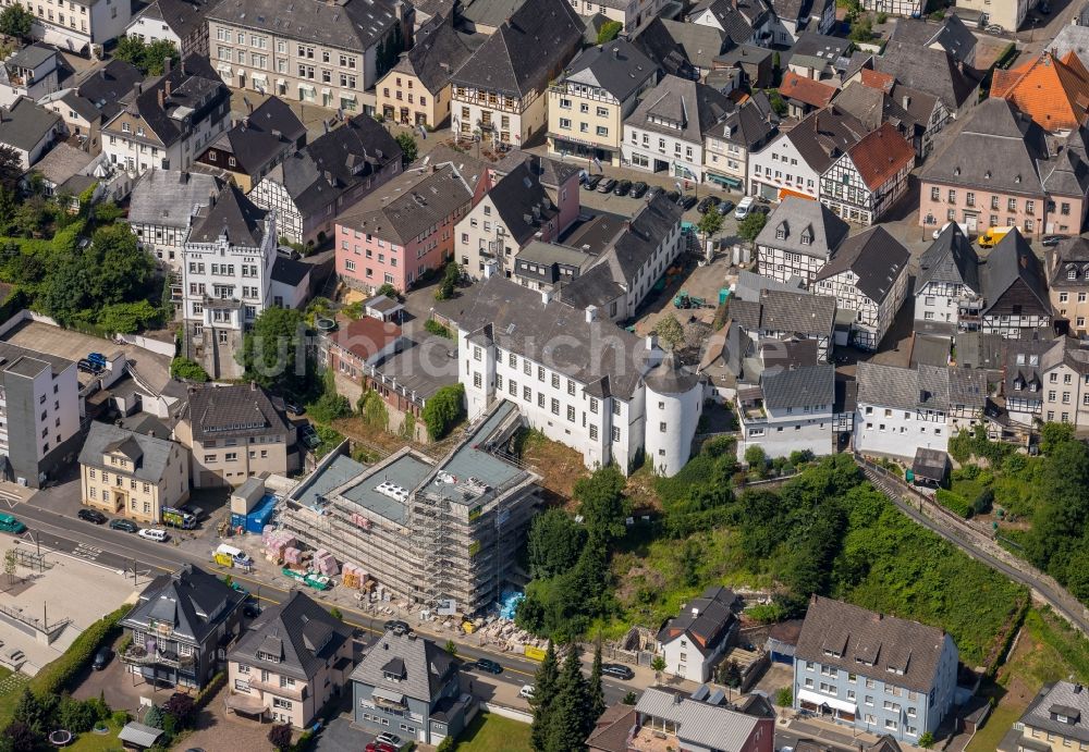 Arnsberg von oben - Baustelle zum Neubau des Sauerland-Museum an der Ruhrstraße in Arnsberg im Bundesland Nordrhein-Westfalen, Deutschland