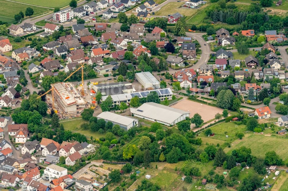 Luftbild Hohberg - Baustelle zum Neubau des Schulgebäudes Gemeinschaftsschule Hohberg, in Hohberg im Bundesland Baden-Württemberg, Deutschland