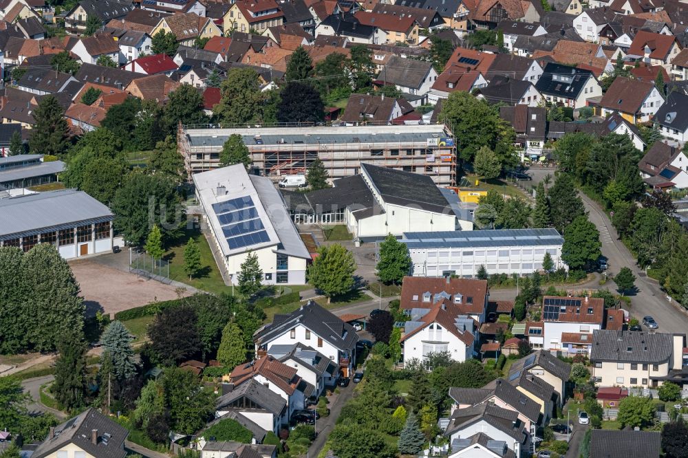 Luftbild Hohberg - Baustelle zum Neubau des Schulgebäudes Gemeinschaftsschule Hohberg, in Hohberg im Bundesland Baden-Württemberg, Deutschland