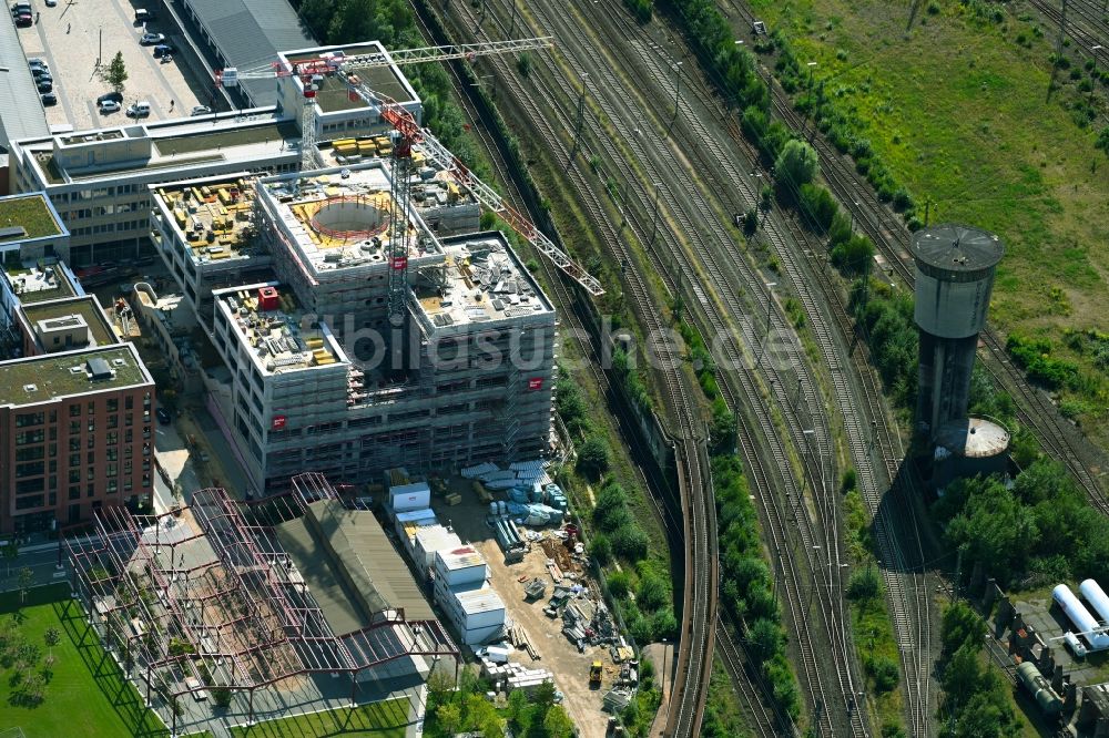 Luftaufnahme Hamburg - Baustelle zum Neubau des Schulgebäudes der Kurt-Tucholsky-Stadtteilschule am Recha-Ellern-Weg in Hamburg, Deutschland