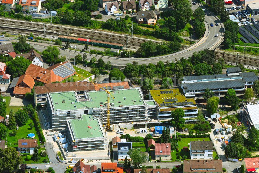 Luftbild Süßen - Baustelle zum Neubau des Schulgebäudes Schulverbund Süßen Gemeinschaftsschule in Süßen im Bundesland Baden-Württemberg, Deutschland