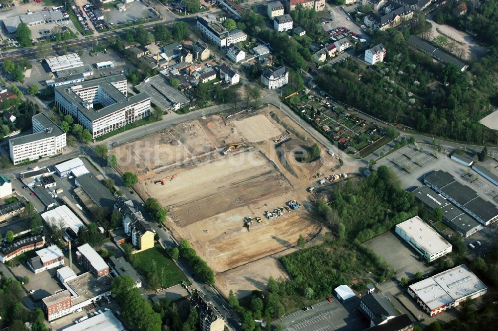 Luftbild Chemnitz - Baustelle zum Neubau des Selgros Cash & Carry Markt an der Heinrich-Lorenz-Straße in Chemnitz im Bundesland Sachsen