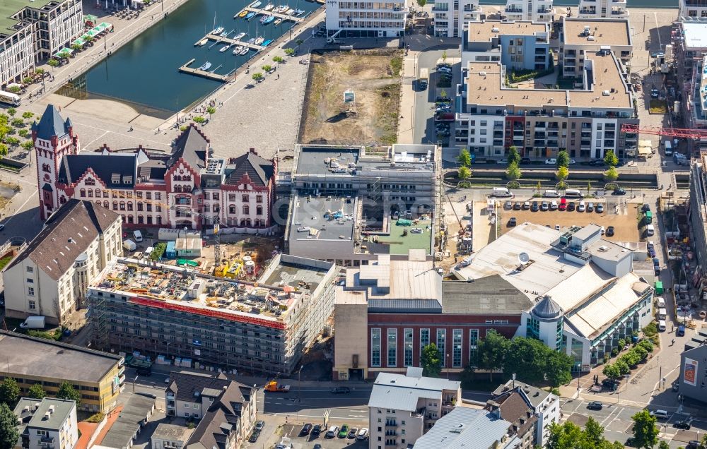 Dortmund aus der Vogelperspektive: Baustelle zum Neubau der Sparkassenakademie NRW im Ortsteil Hörde in Dortmund im Bundesland Nordrhein-Westfalen, Deutschland