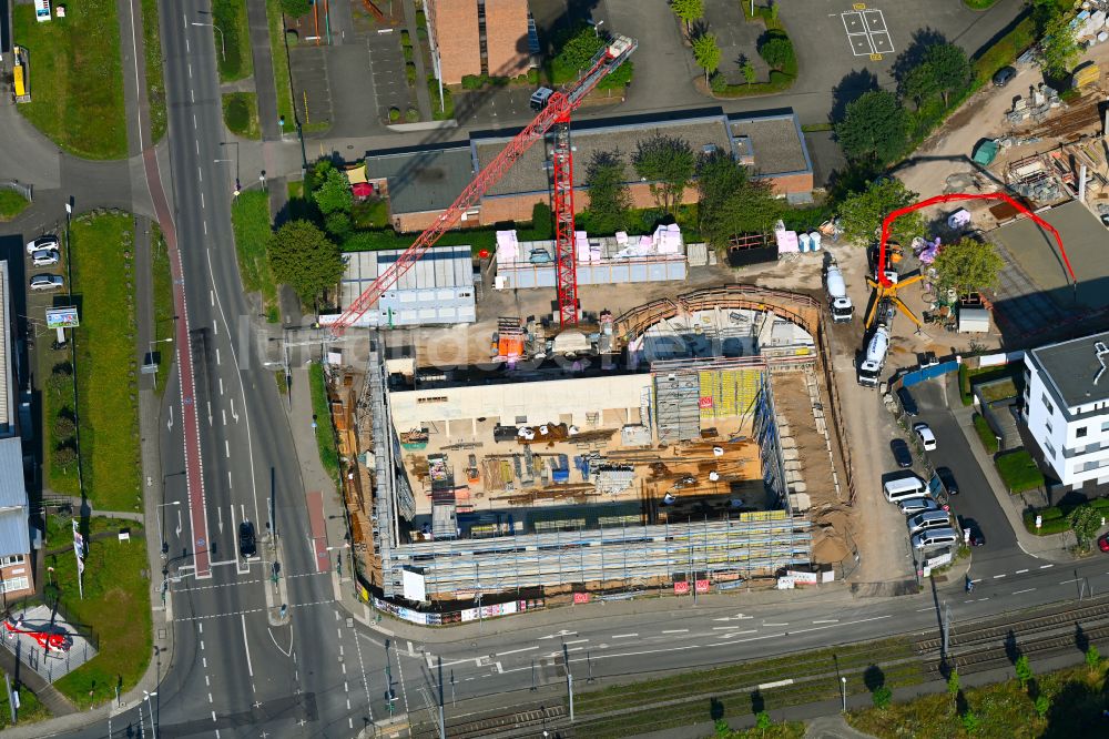 Luftaufnahme Köln - Baustelle zum Neubau der Sporthalle in Köln im Bundesland Nordrhein-Westfalen, Deutschland