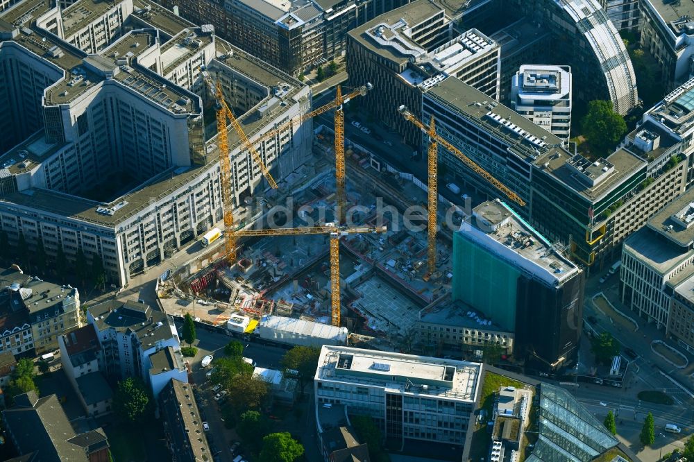 Hamburg aus der Vogelperspektive: Baustelle zum Neubau des Springer Quartier in Hamburg, Deutschland