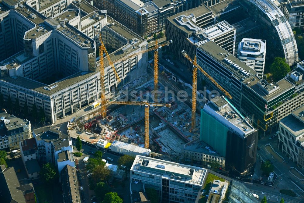 Luftaufnahme Hamburg - Baustelle zum Neubau des Springer Quartier in Hamburg, Deutschland