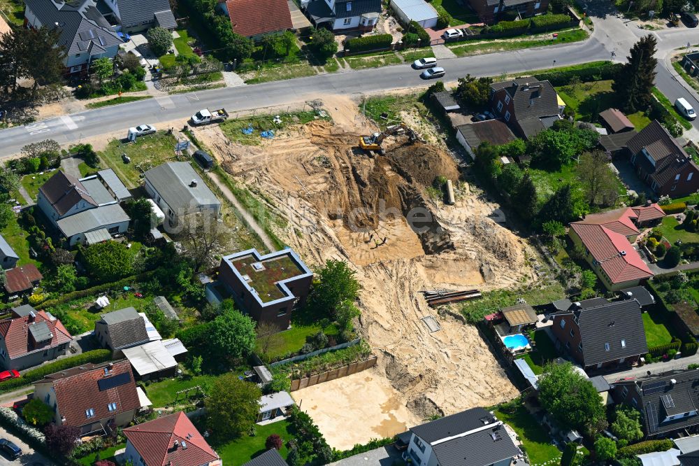 Berlin von oben - Baustelle zum Neubau eines Stadthauses in Berlin, Deutschland