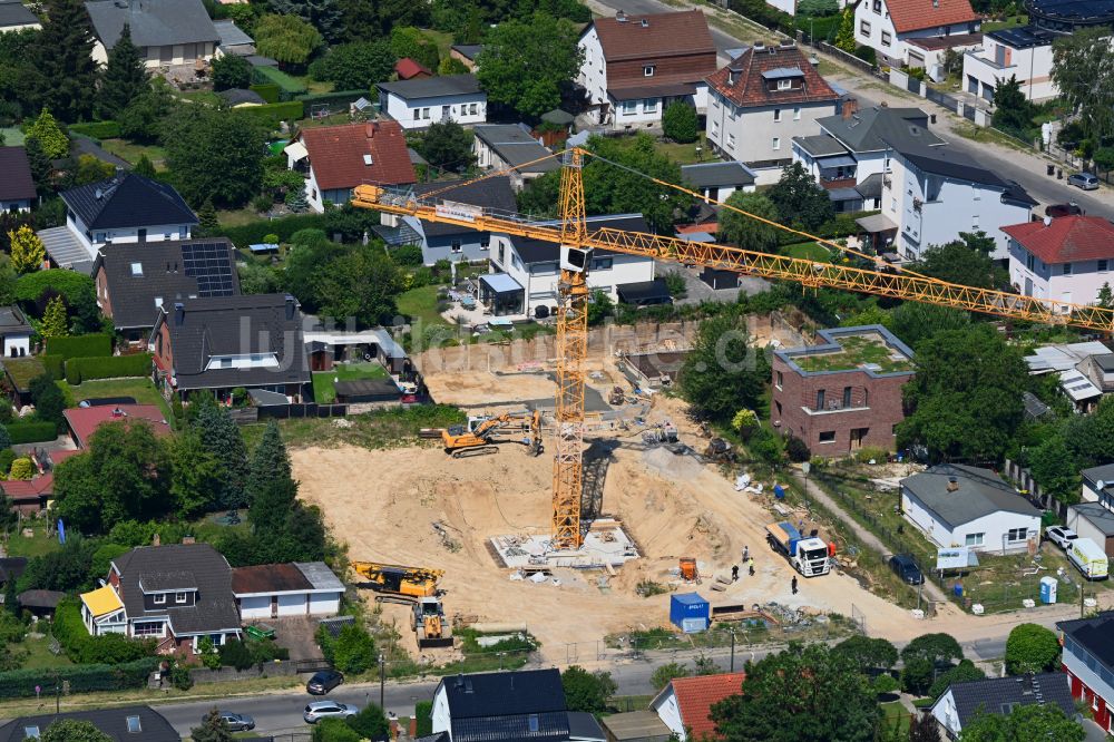 Berlin aus der Vogelperspektive: Baustelle zum Neubau eines Stadthauses in Berlin, Deutschland