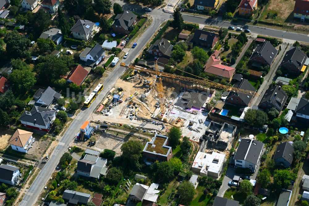 Luftbild Berlin - Baustelle zum Neubau eines Stadthauses in Berlin, Deutschland