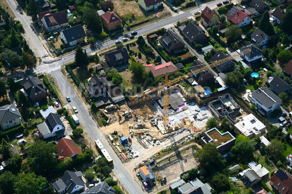 Luftbild Berlin - Baustelle zum Neubau eines Stadthauses in Berlin, Deutschland