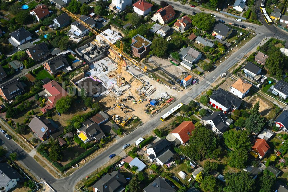 Berlin von oben - Baustelle zum Neubau eines Stadthauses in Berlin, Deutschland