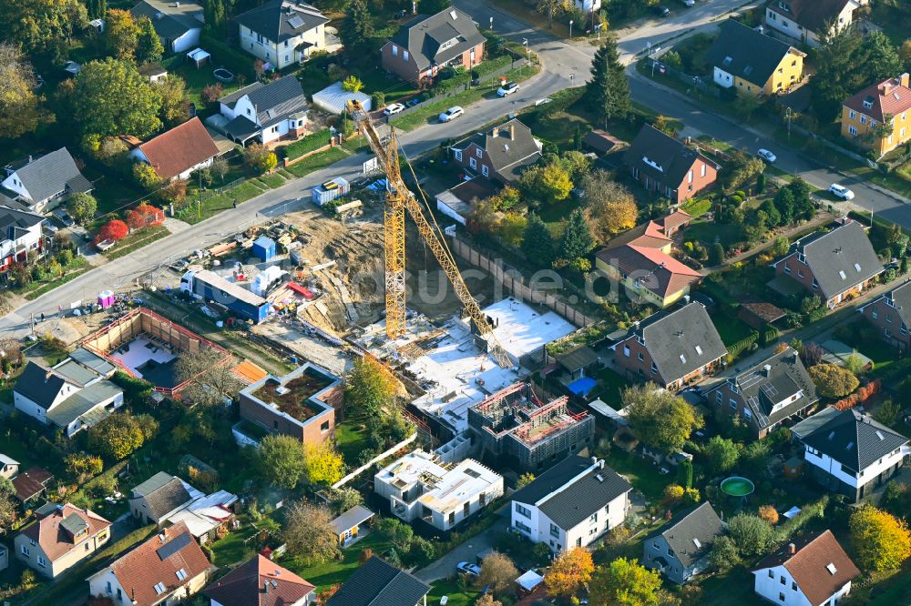 Luftbild Berlin - Baustelle zum Neubau eines Stadthauses in Berlin, Deutschland